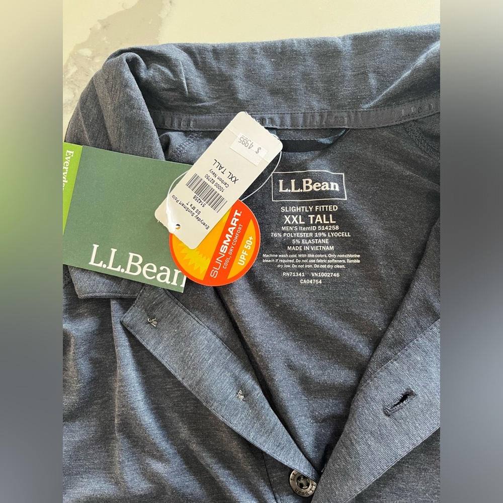 L L Bean polo shirt